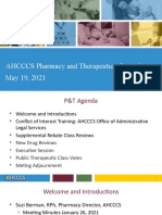 AHCCCS Pharmacy and Therapeutics Committee May 19, 2021