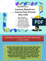 Pelaksanaan Demokrasi Di Indonesia Pada Periode 1965-1998: Kelompok 4