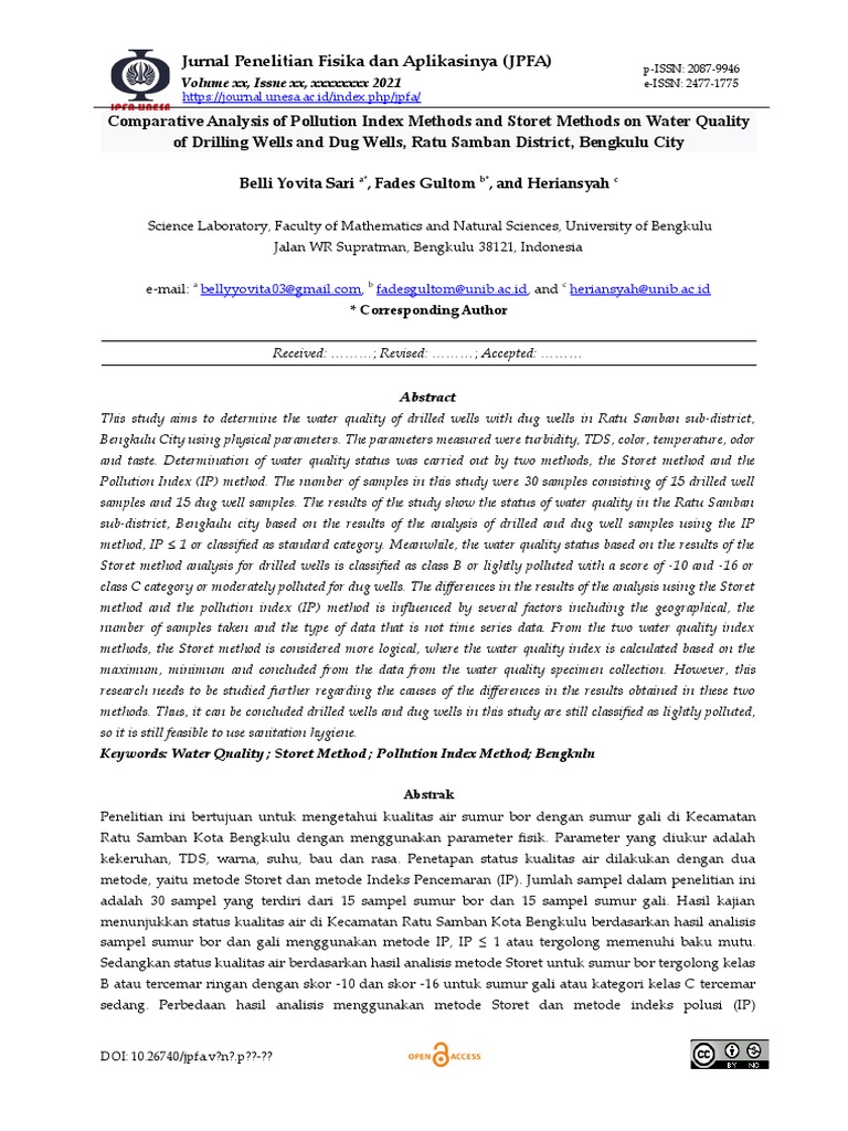 Full Paper JPFA | PDF