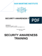 Dar Es Salaam Maritime Institute: Security Awareness Training
