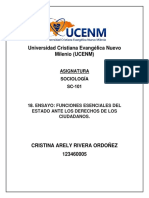 Funciones esenciales del Estado y derechos ciudadanos