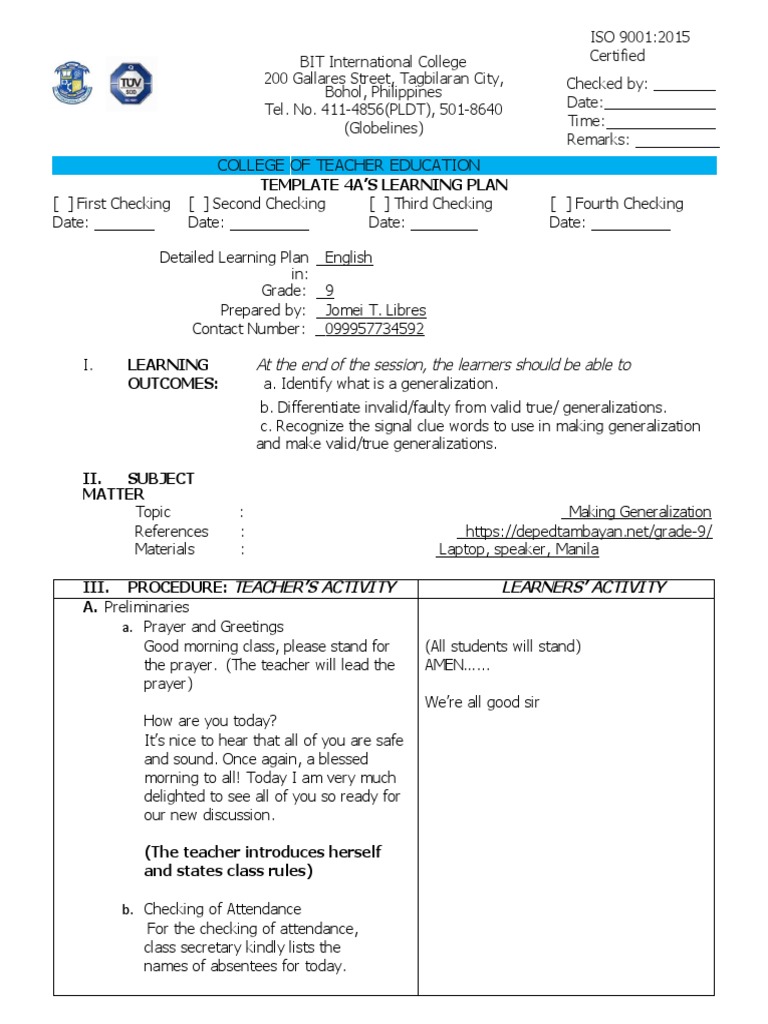 Making Generalization | PDF | Logic | Evidence