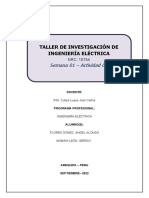 Taller de Investigación de Ingeniería Eléctrica: Semana 01 - Actividad 02