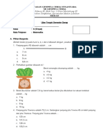 Soal Matematika UTS Genap IV