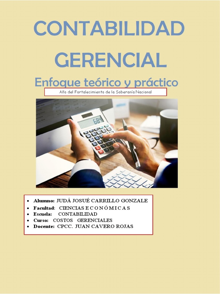 Contabilidad Gerencial y Financiera | PDF | Contabilidad | Planificación