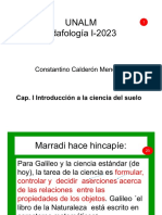 Unalm Edafología I-2023: Constantino Calderón Mendoza