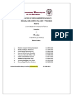 Facultad de Ciencias Empresariales Escuela de Administración Y Finanzas Materia