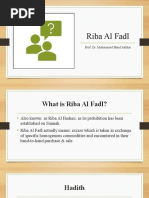 Riba Al Fadl: Prof. Dr. Muhammad Hanif Akhtar