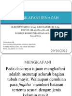 Mengkafani Jenazah: Oleh Murtadho. M.Ag. & Munawaroh, S.Ag. Penyuluh Agama Islam Kantor Kementerian Agama Kota Salatiga