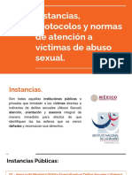 Instancias, Protocolos y Normas de Atención A Víctimas de Abuso Sexual.