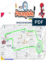 Croquis de recorrido para