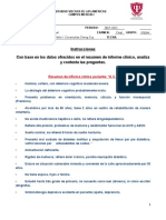 Instrucciones Con Base en Los Datos Ofrecidos en El Resumen de Informe Clínico, Analiza y Contesta Las Preguntas