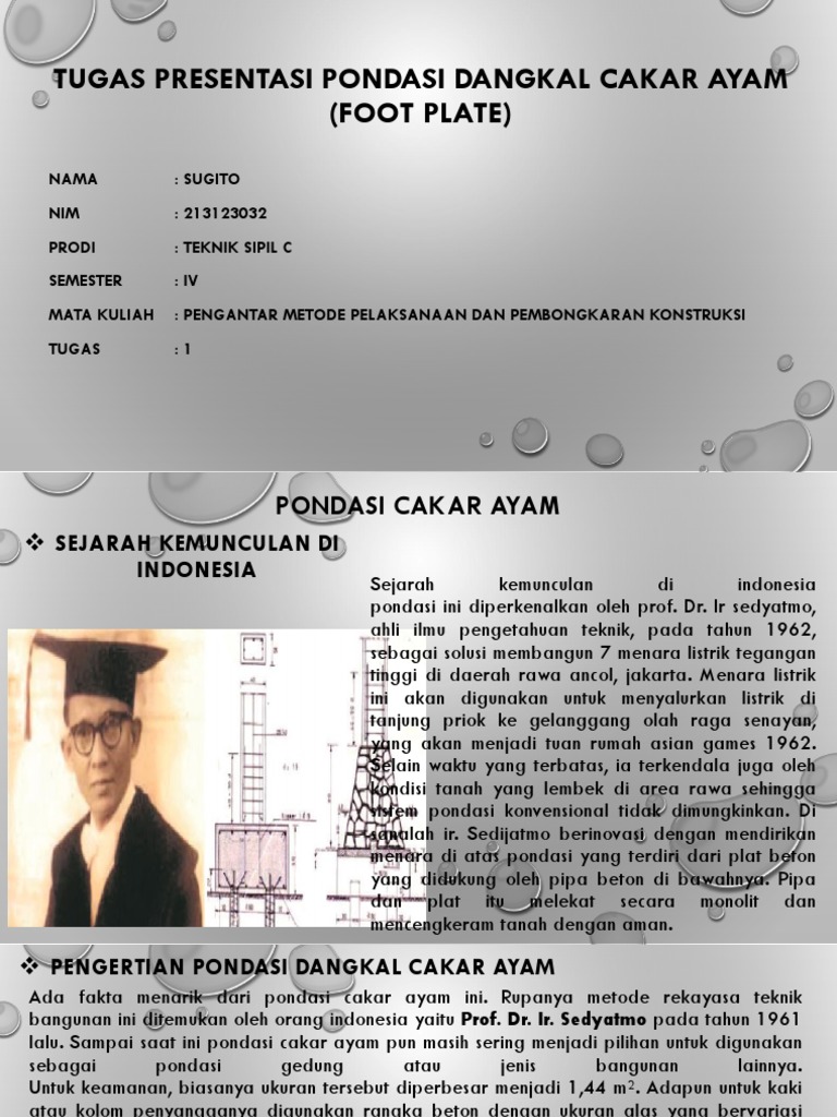 Pondasi Cakar Ayam: Sejarah dan Kelebihan | PDF