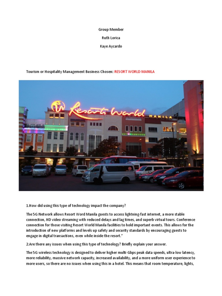 5G's Impact on Resort World Manila | PDF | Computer Network | Latency  (Engineering), image size:768x1024