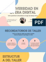 Blanco Rosa Azul y Amarillo Formas Orgánicas Taller de Diversidad Seminario Web Presentación Principal