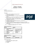 Kategori: Fisiologis Subkategori: Eliminasi: Definisi