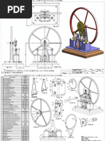 Small Horizontal Steam Engine Drawing | PDF | Screw | Engines