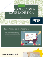 Introducción A La Estadística: Presentado Por: Luisa Valdés