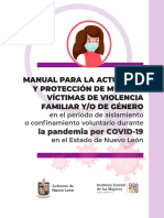 Manual para La Actuación Y Protección de Mujeres Víctimas de Violencia Familiar Y/O de Género