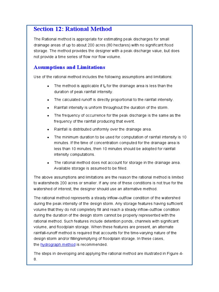 Understanding the Rational Method | PDF | Discharge (Hydrology ...