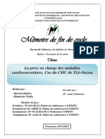 Mémoire de Fin de Cycle: La Prise en Charge Des Maladies Cardiovasculaires, Cas Du CHU de Tizi-Ouzou