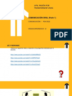 Upn, Pasión Por Transformar Vidas: Comunicación Oral (Parte 1)