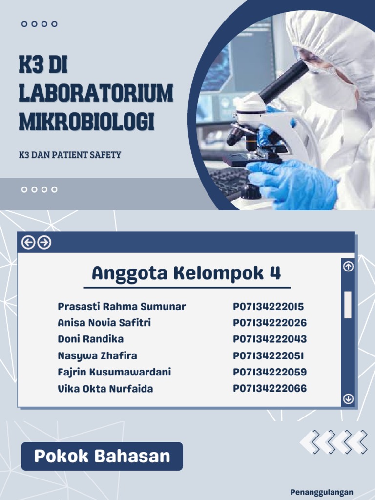 K3 di Laboratorium Mikrobiologi | PDF