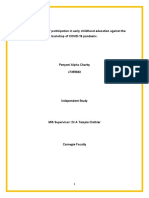 Rethinking Parents' Participation in Early Childhood Education Against The Backdrop of COVID-19 Pandemic