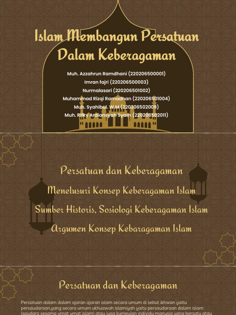 Persatuan dalam Keberagaman Islam | PDF | Ilmu Sosial | Agama ...
