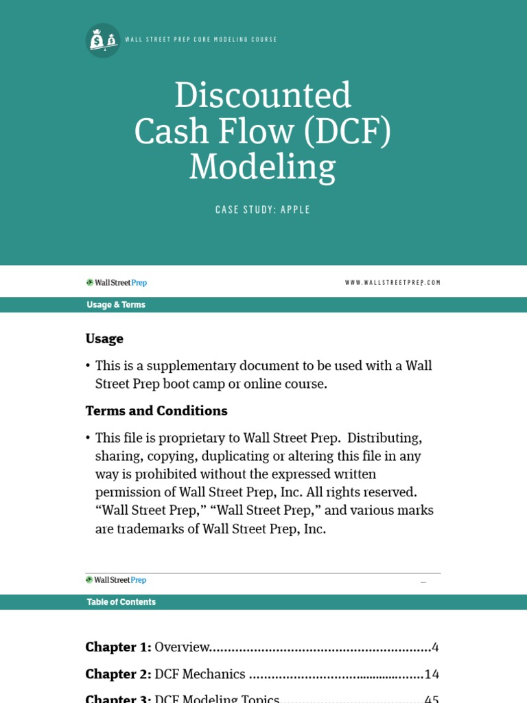 Apple DCF Valuation Case Study | PDF | Discounted Cash Flow | Cost Of ...