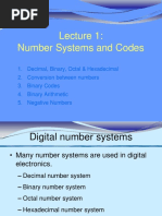 Number Systems and Codes