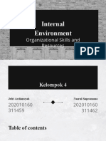 Internal Environment: Organizational Skills and Resources