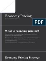 Economy Pricing: by James Alden S. Magbanua