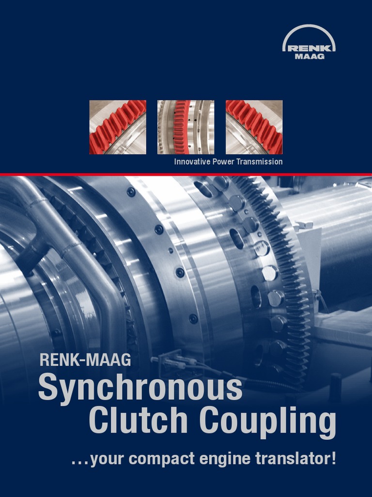 RENK-MAAG Synchronous Clutch Couplings | PDF | Clutch | Cogeneration