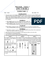 PHYSICAL-30/7 - 13th Objective Code-A WA