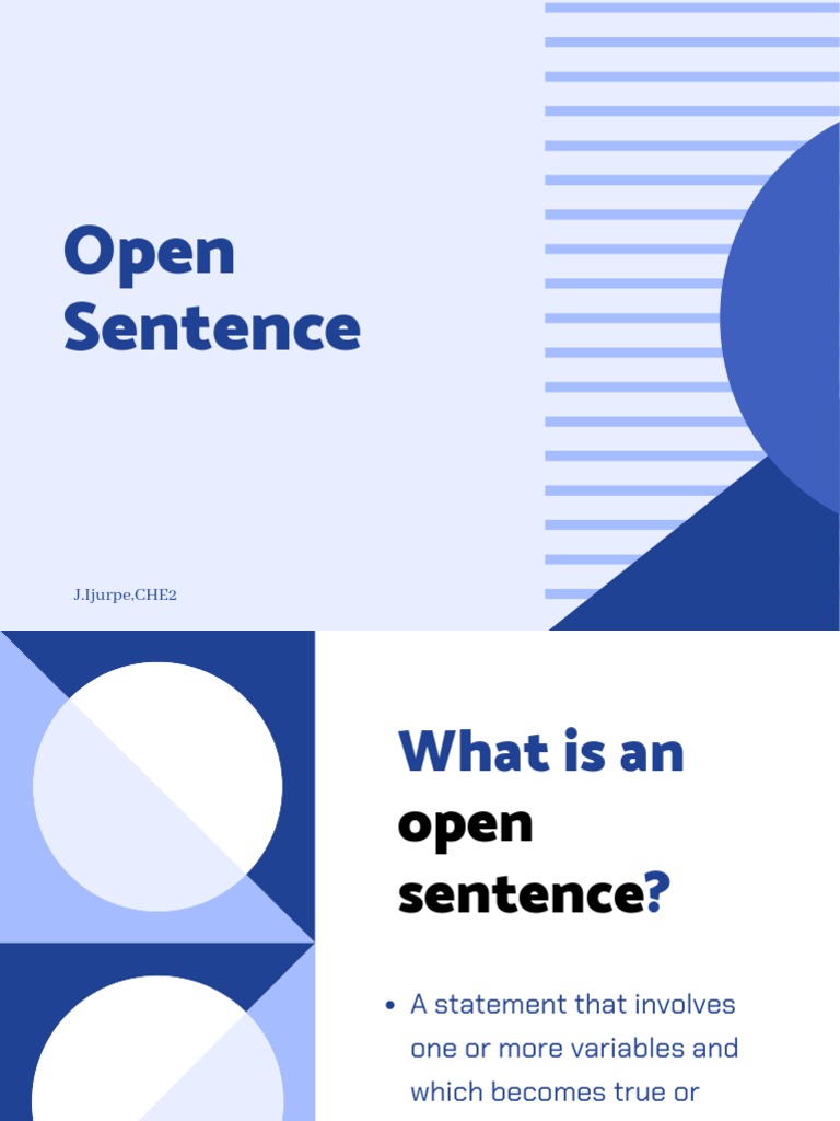Open Sentence PDF