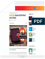 Don't Miss: Ubuntu 23.04: What's New? (Video) : Trending This Week