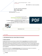 Analyse Des Corps Gras - Détermination Des Caractères Physiques - Techniques de L'ingénieur