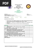 Lesson Observation Instrument - E3-1 | PDF