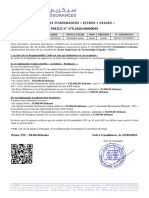 Sicareme Assurances: Certificat D'Assurances Etudes + Stages POLICE #470.2020.00000049