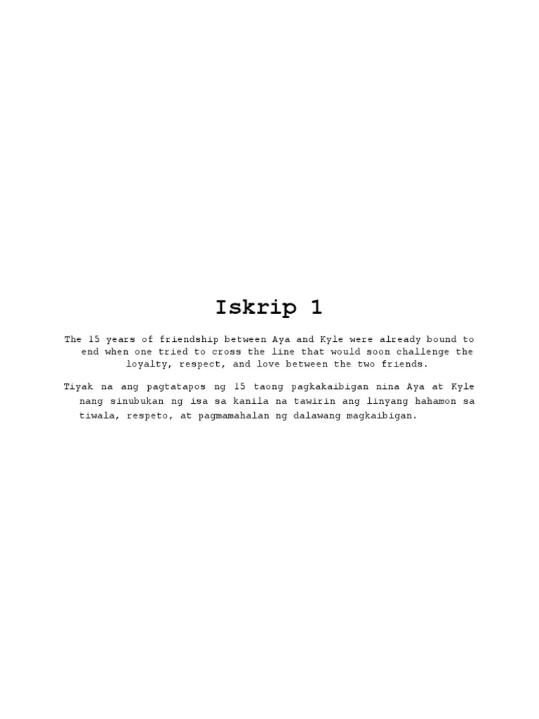 Draft Film Idea Script-1 | PDF