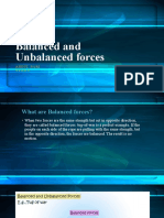 Balanced and Unbalanced Forces: Abdul Bari Year 8