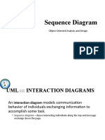 Sequence Diagram: Object Oriented Analysis and Design