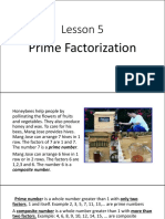 Lesson 5 Prime Factorization G5