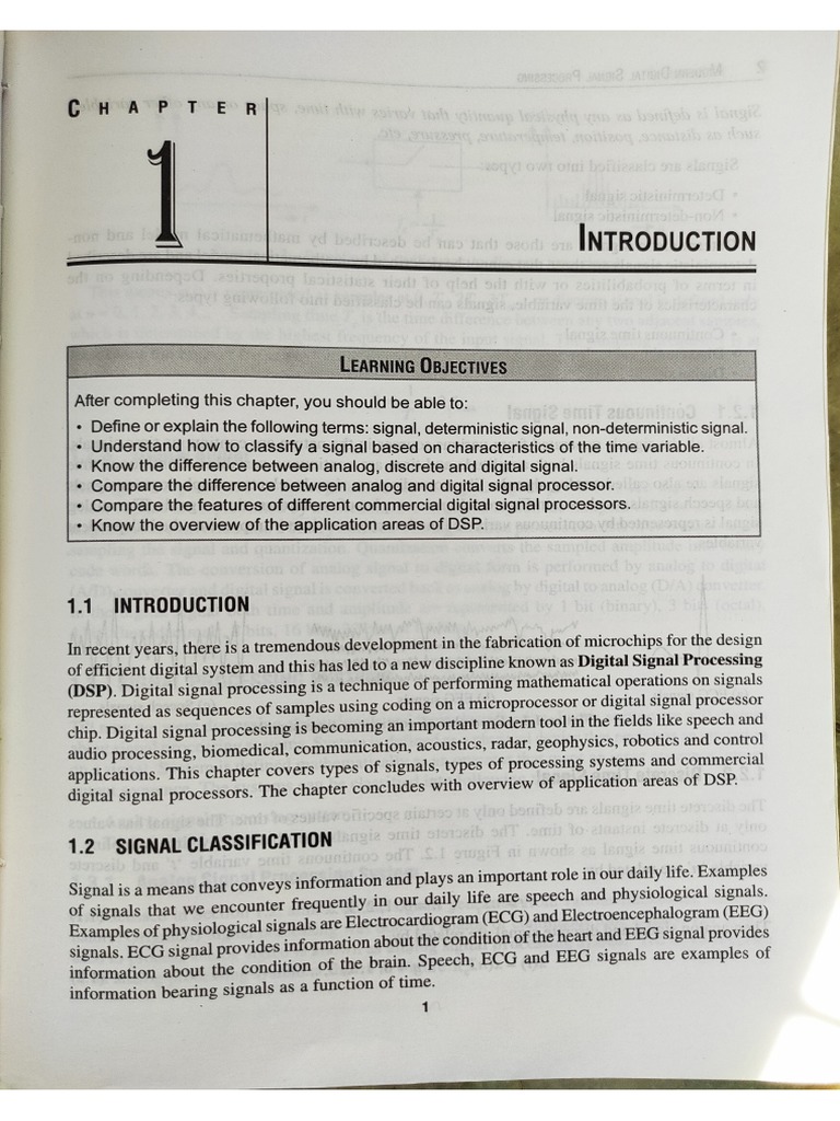 CH 1 DSP | PDF