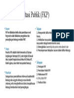 Forum Konsultasi Publik (FKP) : - Tujuan