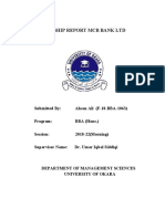 MCB Bank Internship Report Analysis