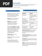 Reading and Writing Skills: Text As Connected Discourse Text As Connected Discourse