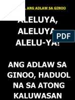Aleluya Ang Adlaw Sa Ginoo