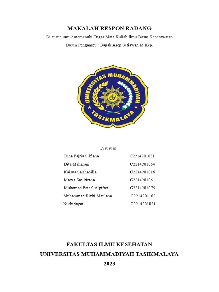 Respon Radang dalam Keperawatan | PDF